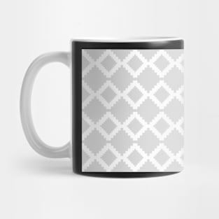 Abstract geometric pattern - gray and white. Mug